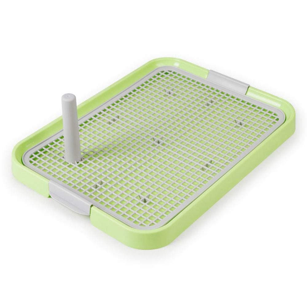 Odourless Mesh Training Floor Protection Trays With Pee Post For Small Dogs (49x37x3.5cm)