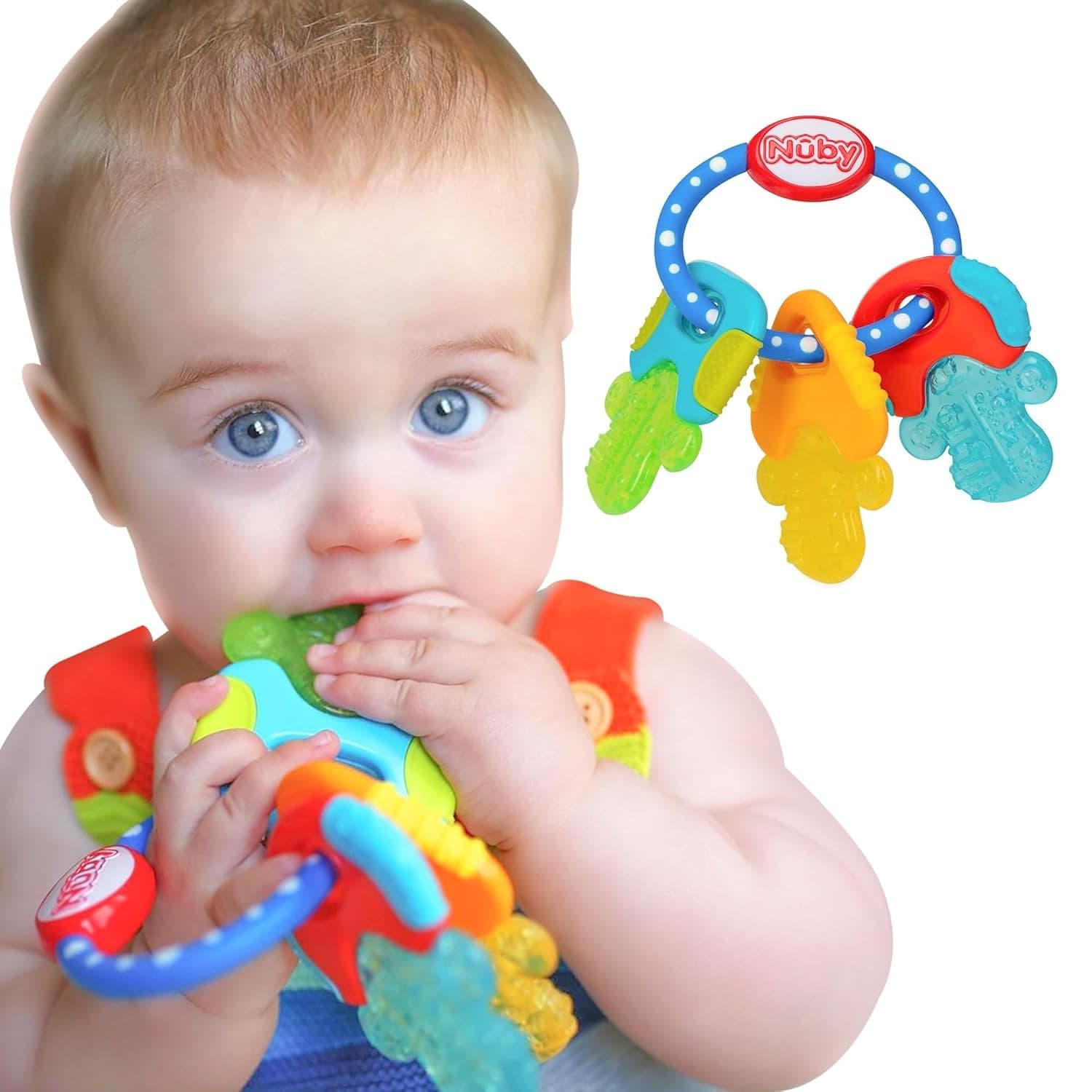 Nuby Icybite Hard Or Soft Teeting Keys (Multicolor)