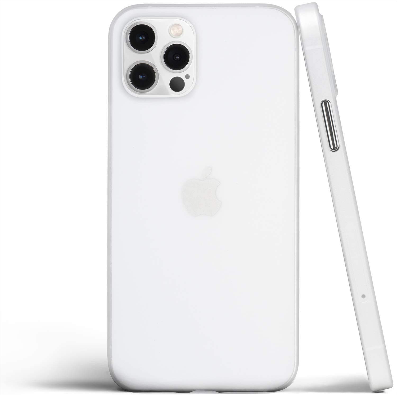 ExpressB® Ultra Thin Matte Anti Scratch Slim Fit Back Cover Case for for iPhone 12 | iPhone 12 Pro [6.1'] - White (Plastic)