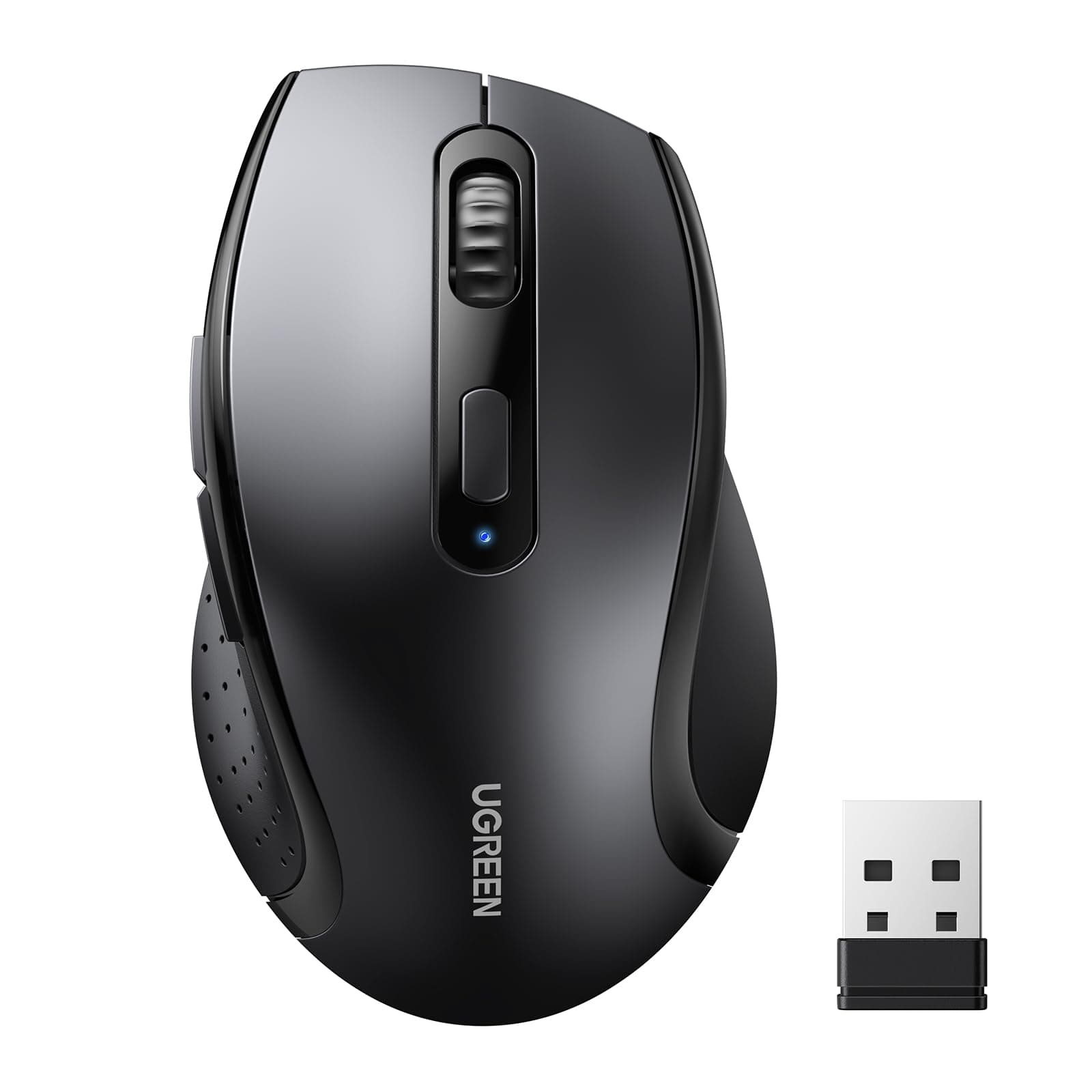 Wireless Mouse, 2.4GHz Stable Connection, Ergonomic Silent Mouse, 5-Button with 3 Adjustable DPI (800/1200/1600), Compatible with Windows, macOS, iOS, Android, Linux