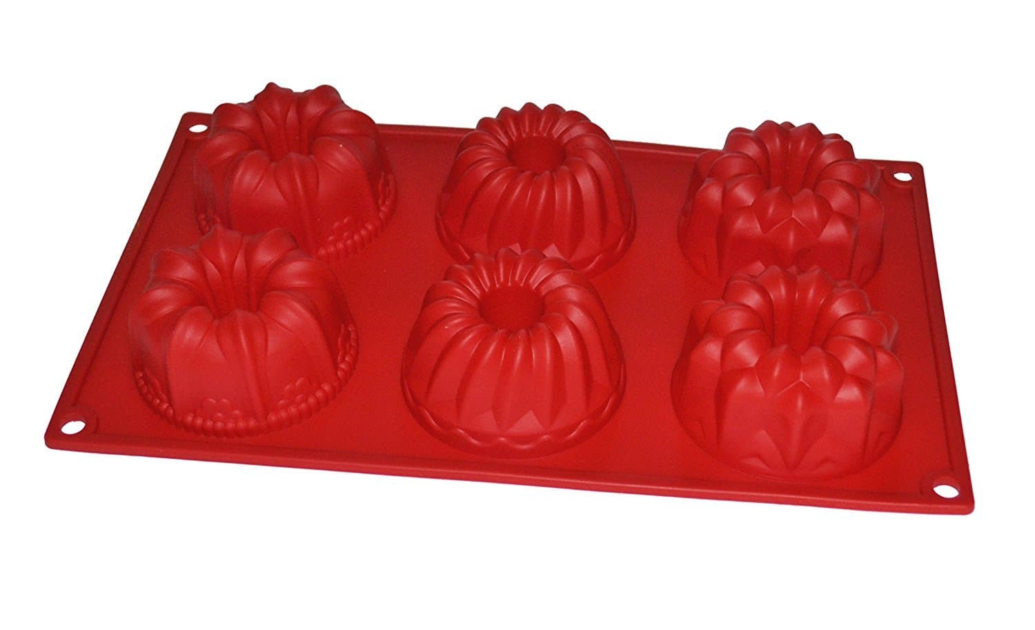 Silicone Six Cavity Mini Dessert Bundt Pan