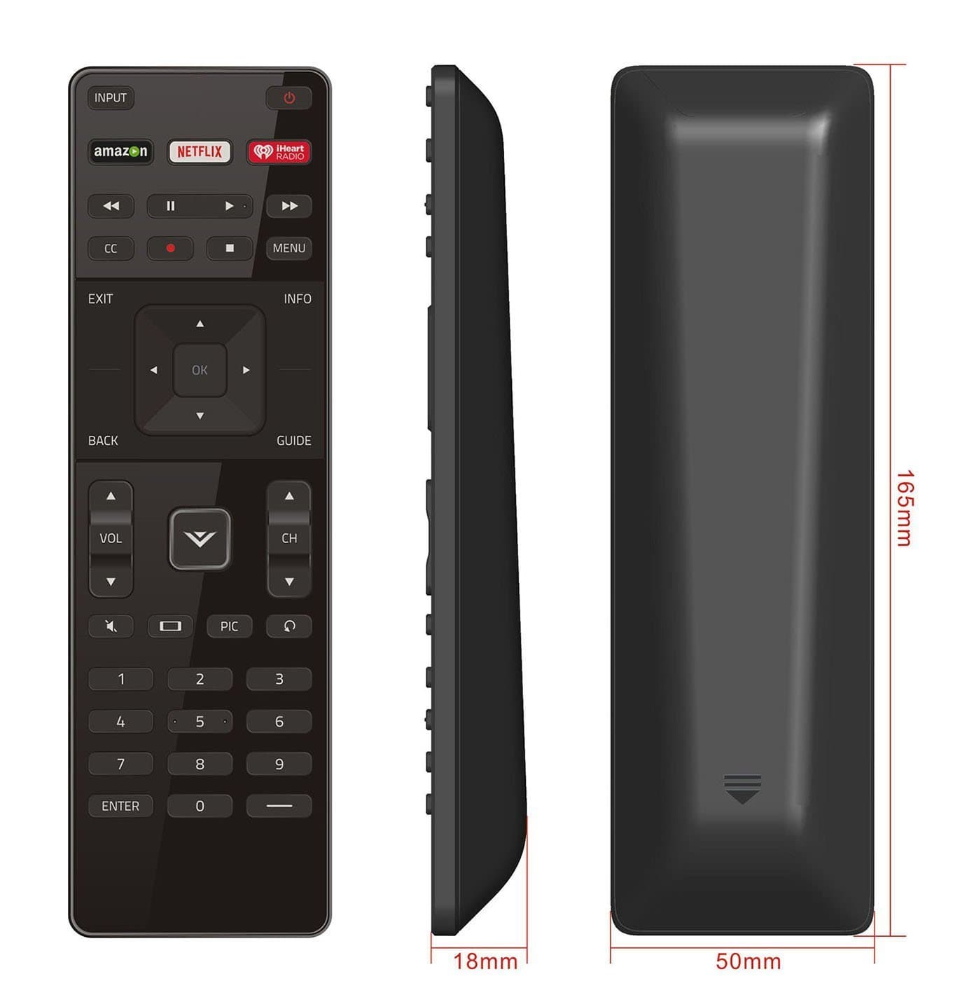 Universal Remote Control for Vizio Smart TV, XRT122 Remote Compatible with All Vizio Smart TV 4K UHD HDR HDTV SmartCast Internet TVs