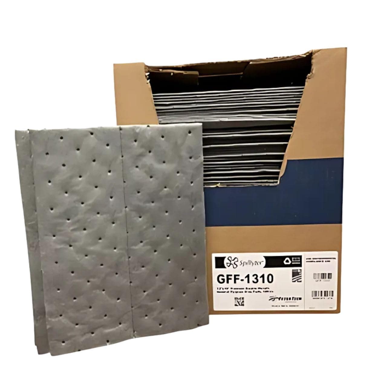 Evolution Sorbent Products NPS Spill Control XMBGPF1310 Extra Heavy Absorbent,12 Gal Capacity, Polypropylene, Gray Pad (13" x 10") 100/Box