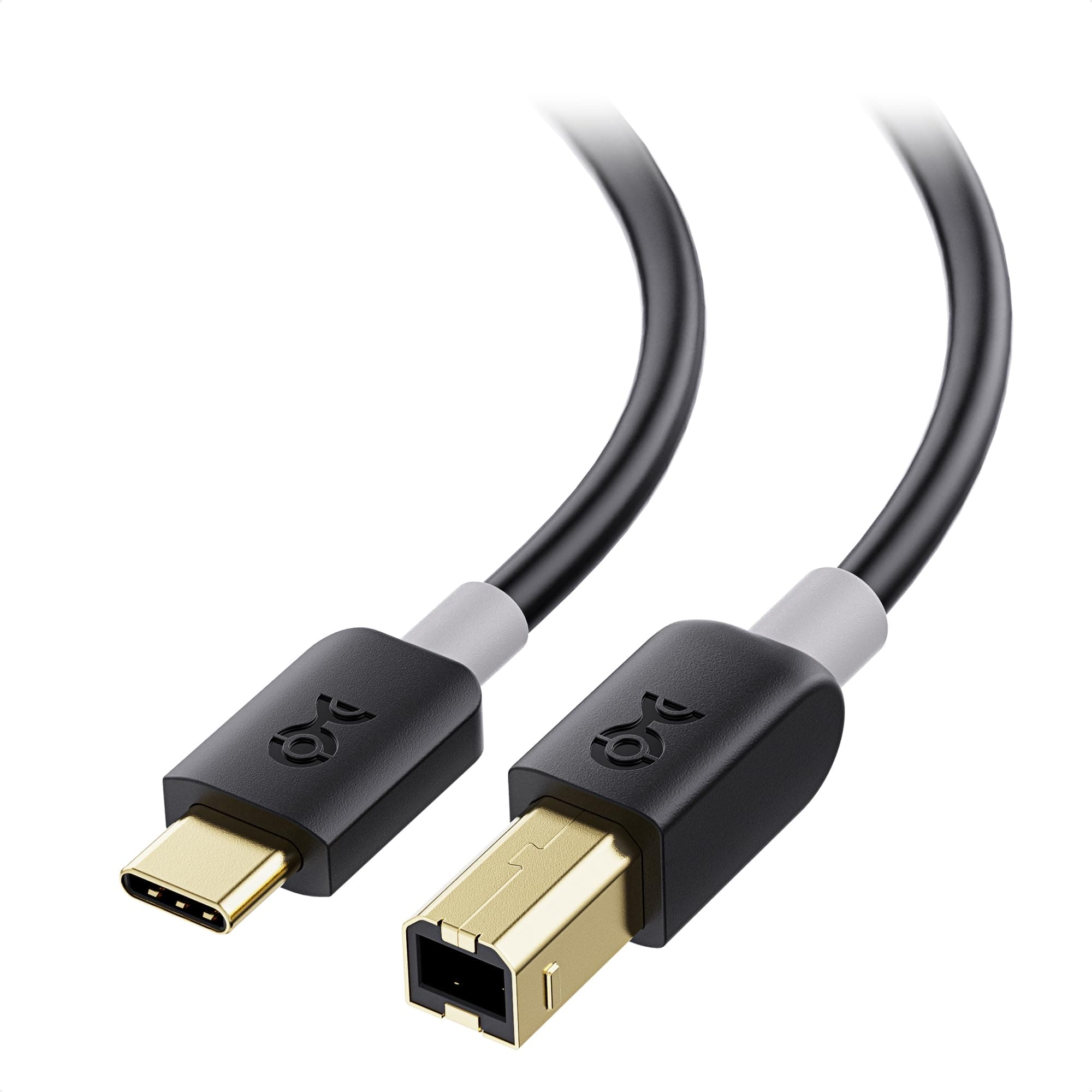 Cable Matters USB 2.0 Type C (USB-C) to Type B (USB-B) Printer Scanner Cable in Black 3.3 Feet