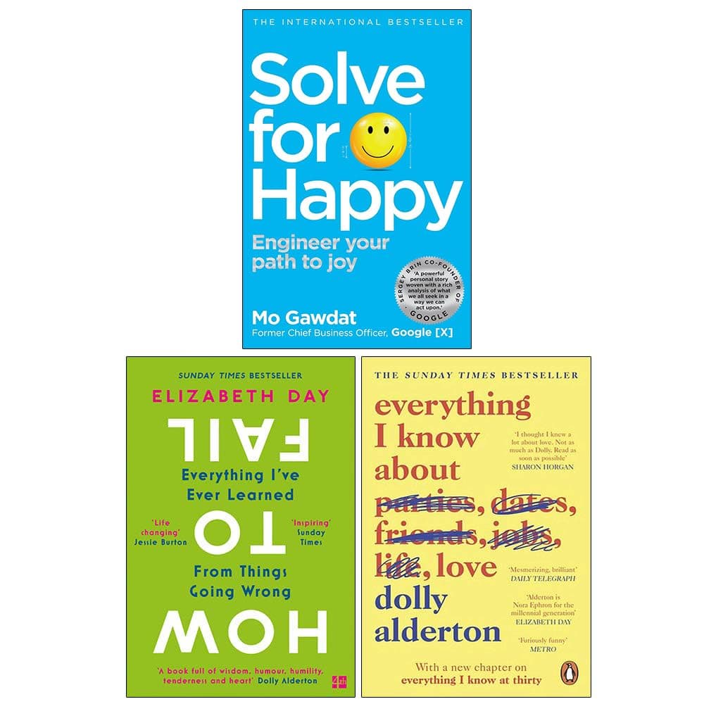 Solve for Happy, How to Fail, Everything I Know About Love 3 Books Collection Set