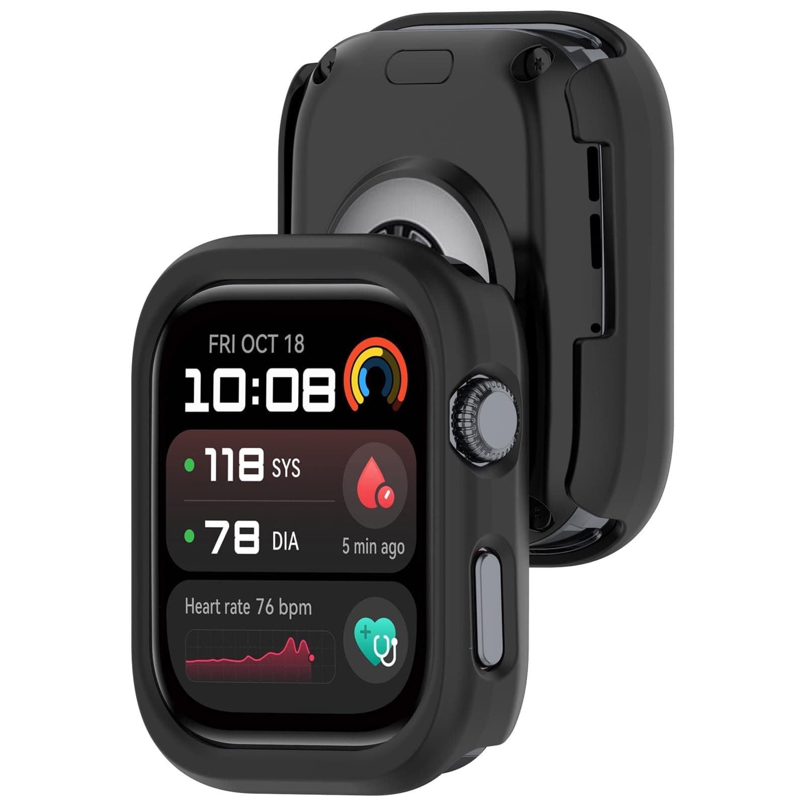 MOTONG Compatible with Huawei Watch D2 Case Cover - Full Coverage TPU Protective Case Cover Compatible with Huawei Watch D2(TPU Black)