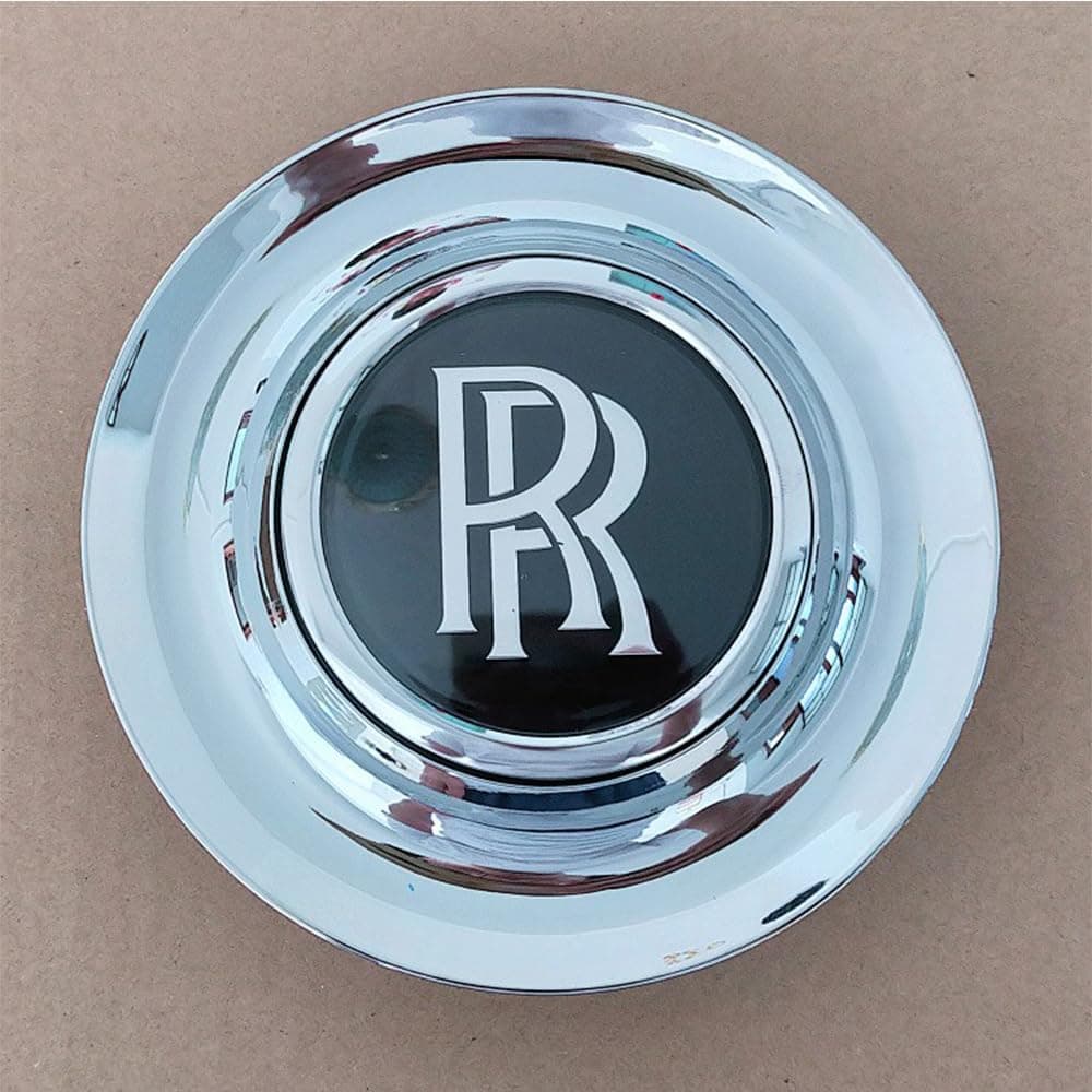 1PCS Car Hub Center Caps for Rolls-Royce Phantom Ghost 68mm, Automotive Wheel Center Hub, Rim Wheel Decoration Cover, Vehicle Accessories, Auto Decoration, Magnetic levitation White