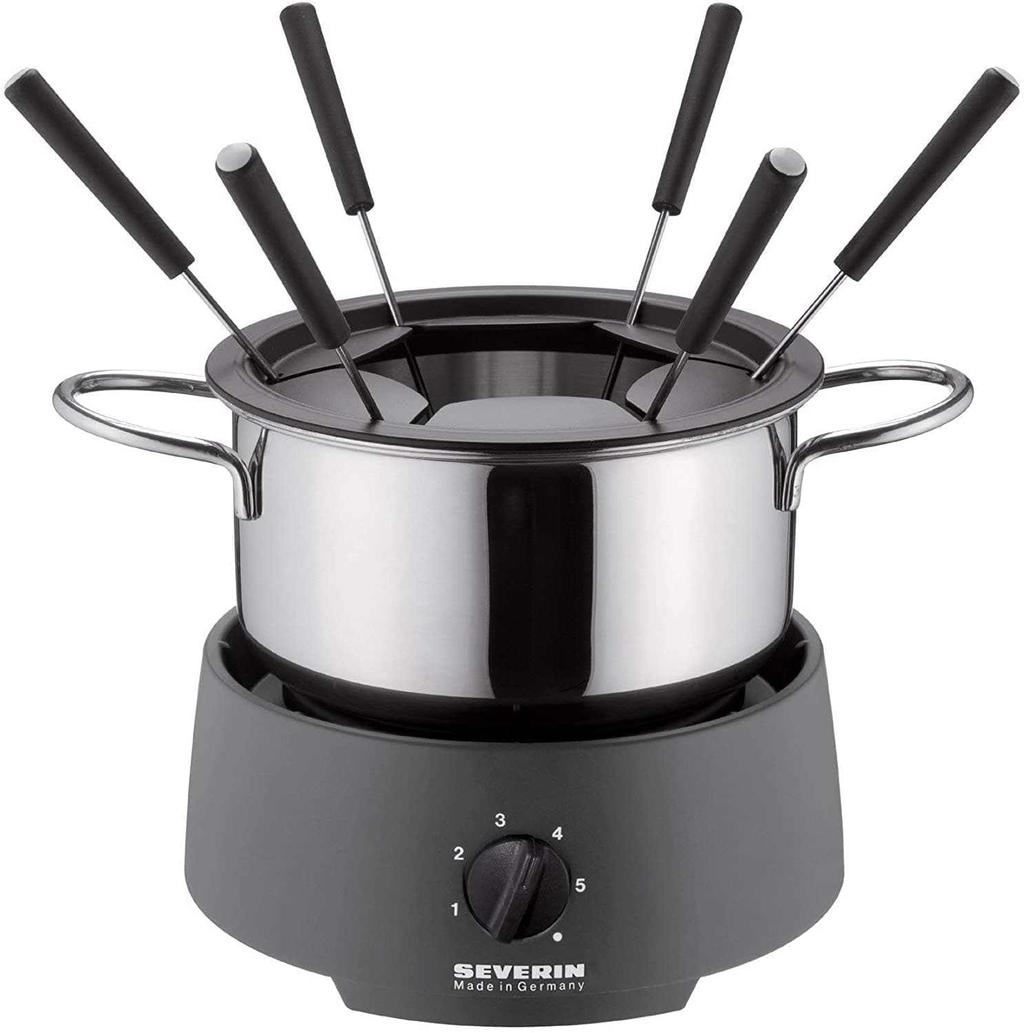 Severin FO 9237 Fondue 6person(s) FO 9237, 6 person(s), Black, Stainless steel, Round, 800 W