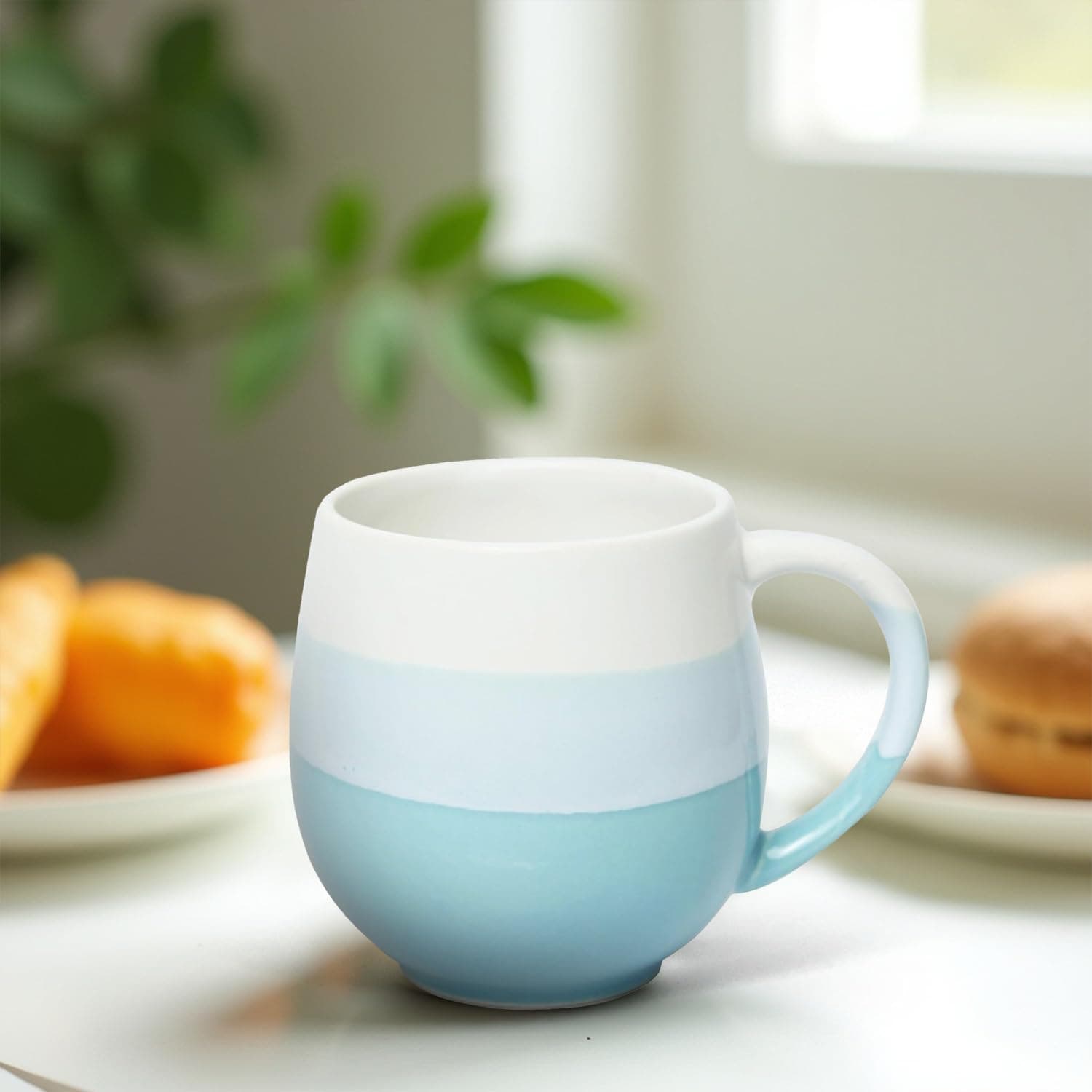 Large Ceramic Coffee Mug (450 ML) | Milk Mug | Microwave & Dishwasher Safe | Coffee Cups | Ideal for Home, Office & Gift (Sea Green)