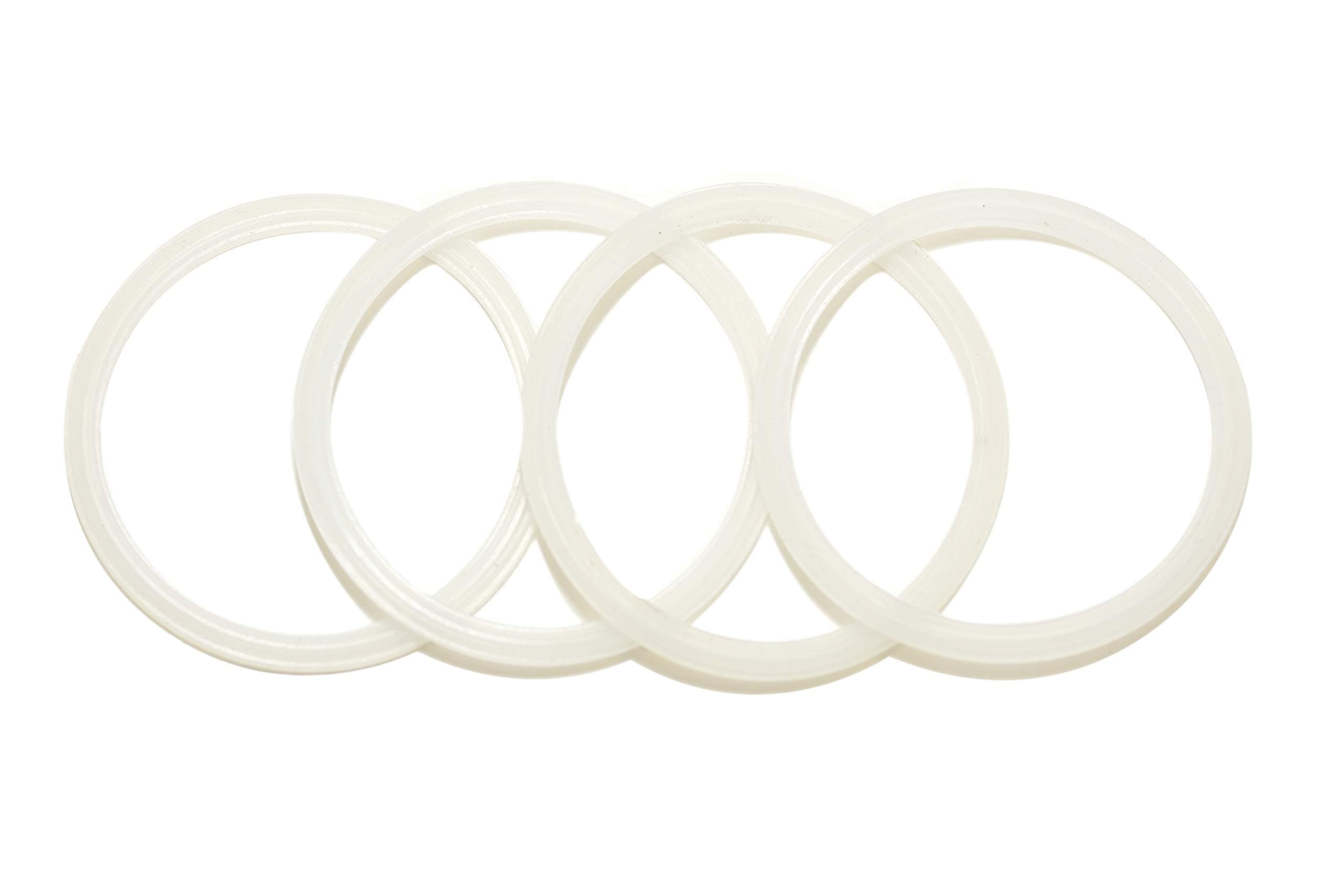 4 Pack New OEM Replacement White Rubber Seals, fits 14 and 30 Ounce Stainless Steel Tumbler Lids Compatible With Yeti RTIC Ozark Trail