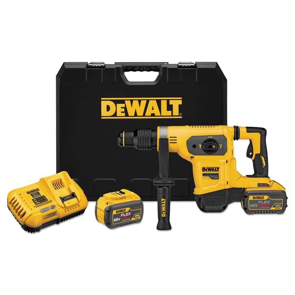 DeWALT DCH481X2 FLEXVOLT 60V MAX Li-Ion 1-9/16" SDS-plus Brushless Comb Rotary Hammer Kit 9.0Ah