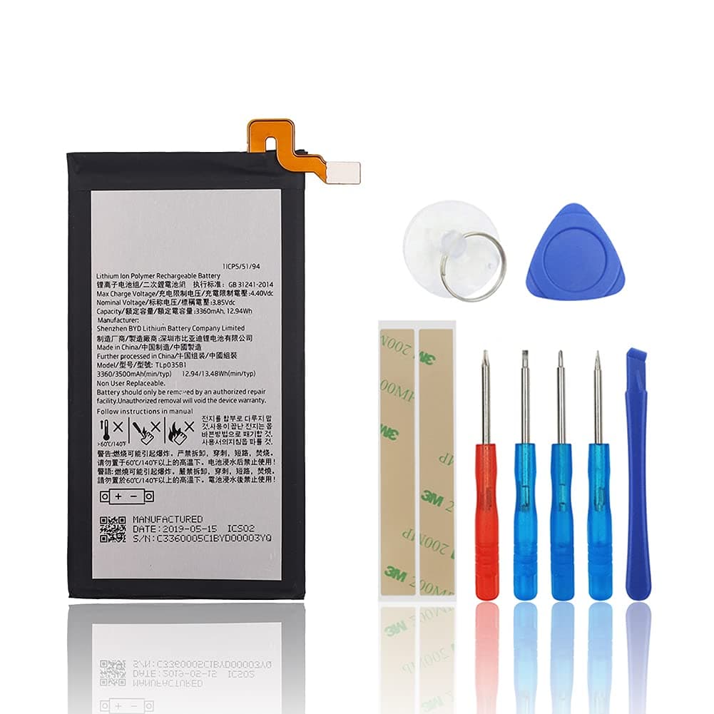 Replacement Battery Compatible with TLP035B1 BlackBerry Key2 Key 2 Two (BBF100-1 / BBF100-2) with Toolkit