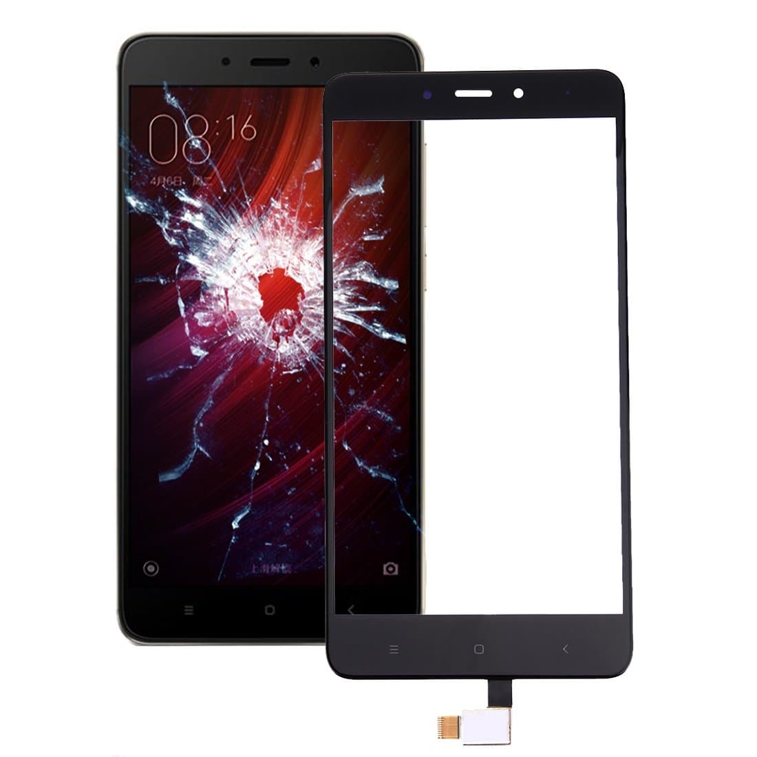 MENGHONGLLI Phone Replacement Touch Panel For Xiaomi Redmi Note 4 Touch Panel Black
