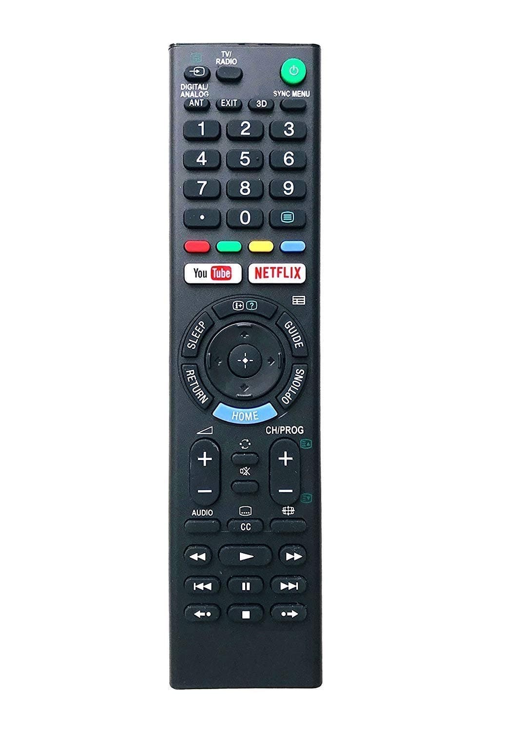 Remote Compatible for Sony Bravia Smart LCD LED UHD OLED QLED 4K Ultra HD TV Remote Control with YouTube & Netflix Function (Compatible for Sony Tv Remote Control) (RM-1370)
