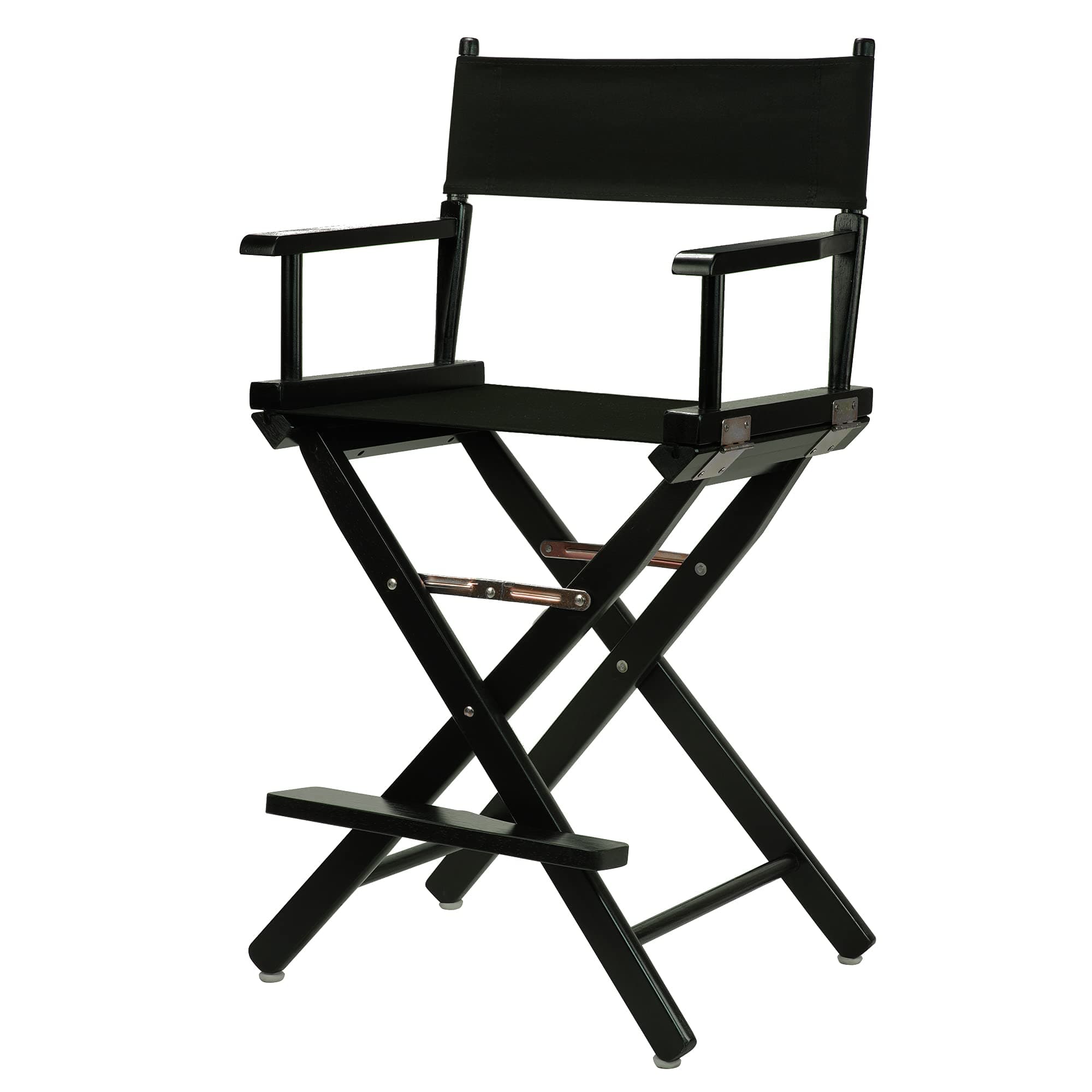 24" Director's Chair Black Frame-Black Canvas