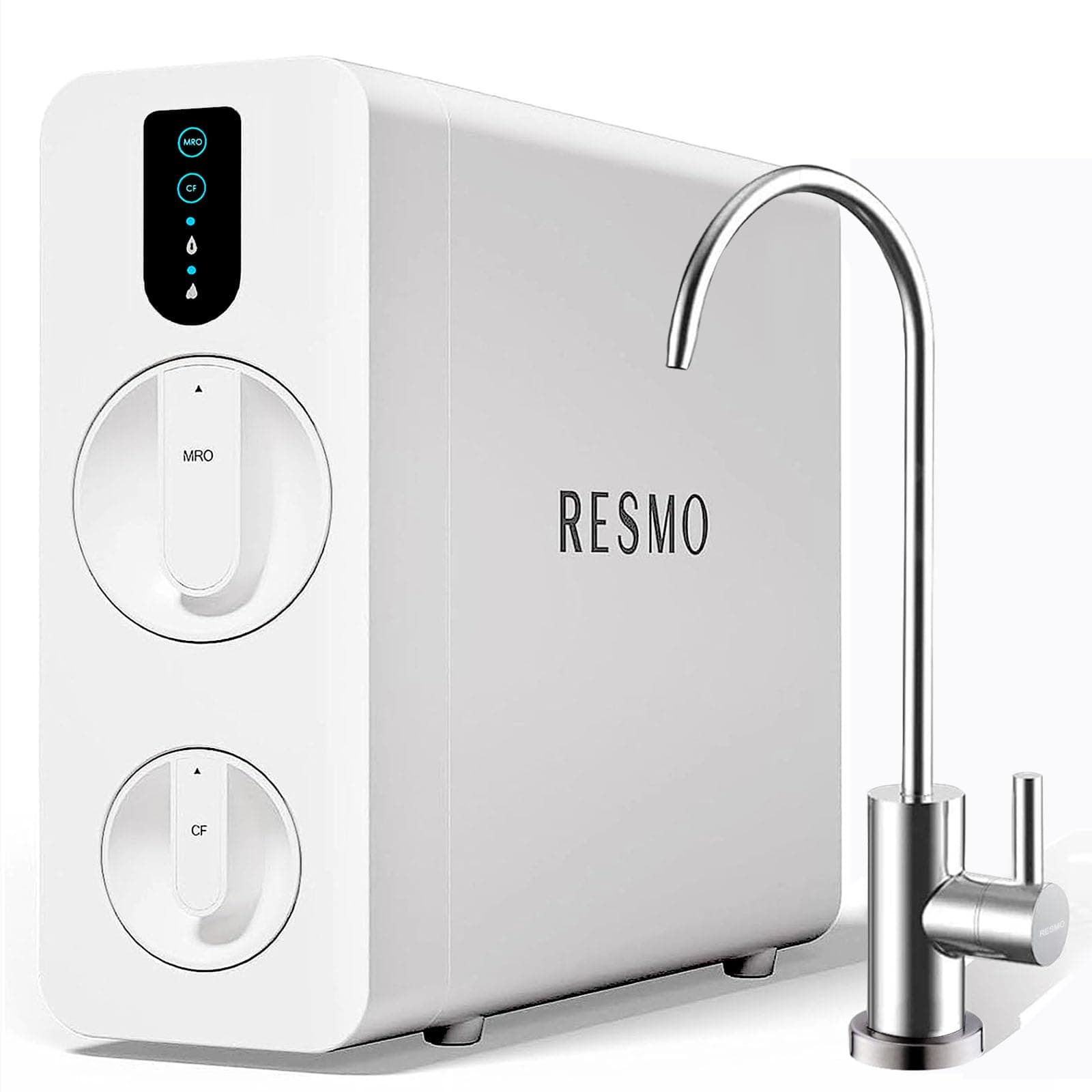 RESMO Reverse Osmosis System,Tankless Reverse Osmosis Water Filter, 8 Stage RO Water Filtration System, NSF/ANSI FCC Certified,Under Sink RO System, 2:1 Pure to Drain (RS2600)