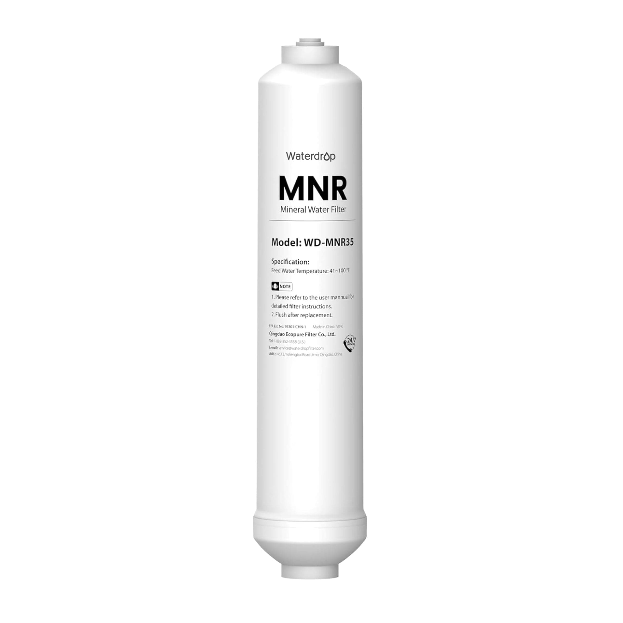 Remineralization Inline Water Filter, 1/4ââ‚¬Â Quick Connect Post Filter for RO Reverse Osmosis Filter System, Restore Essential Minerals