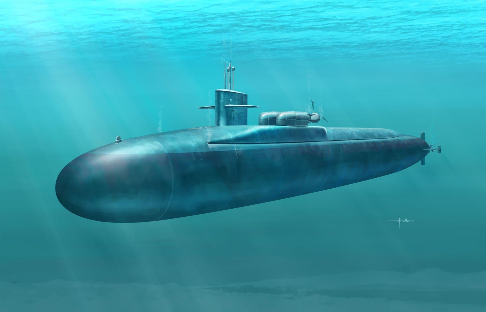 Dragon Models U.S.S. Florida SSGN 728 - Ohio Class Ballistic Missile Submarine Kit (1/350 Scale)