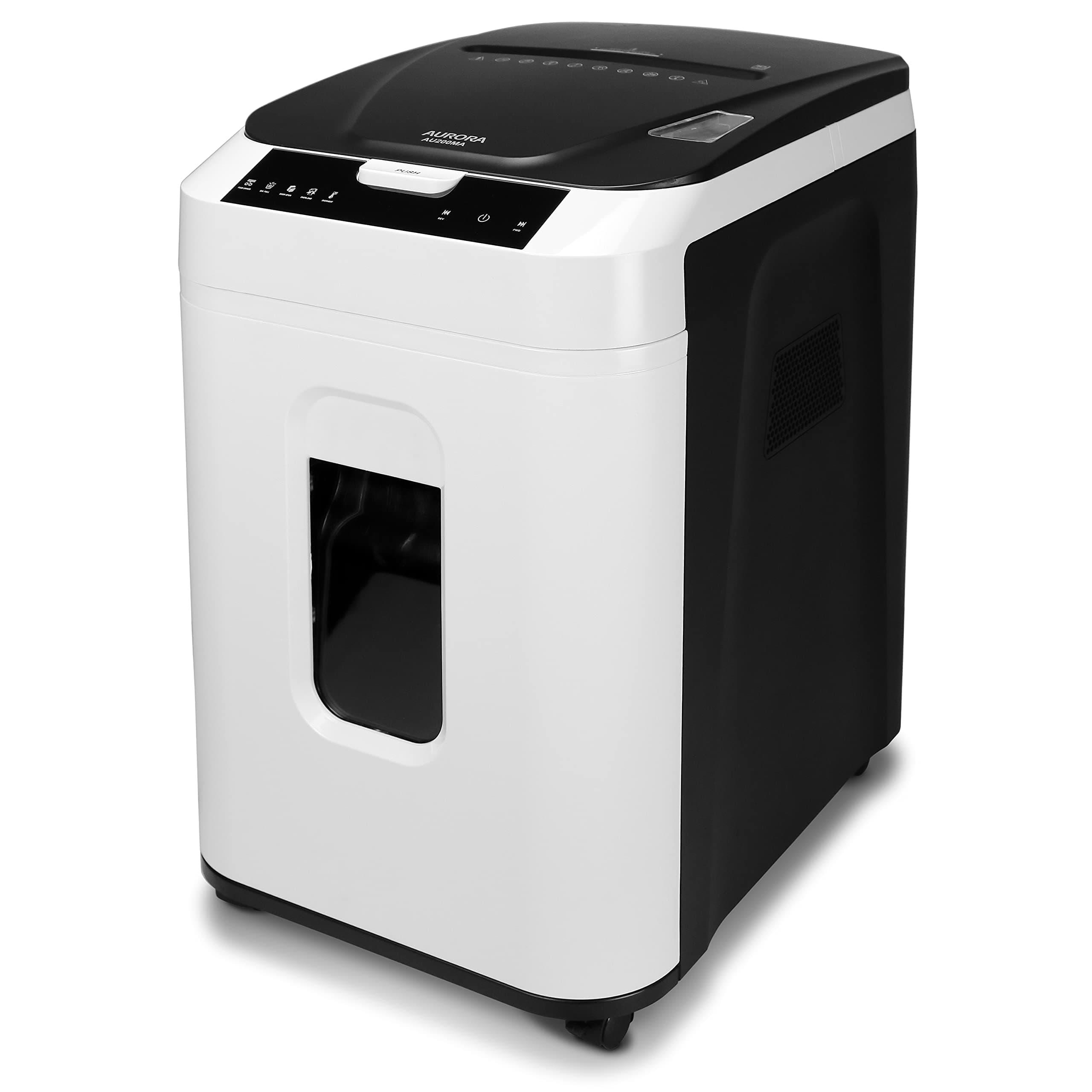 Commercial Grade 200-Sheet Auto Feed High Security Micro-Cut Paper Shredder/ 60 Minutes/Security Level P-5
