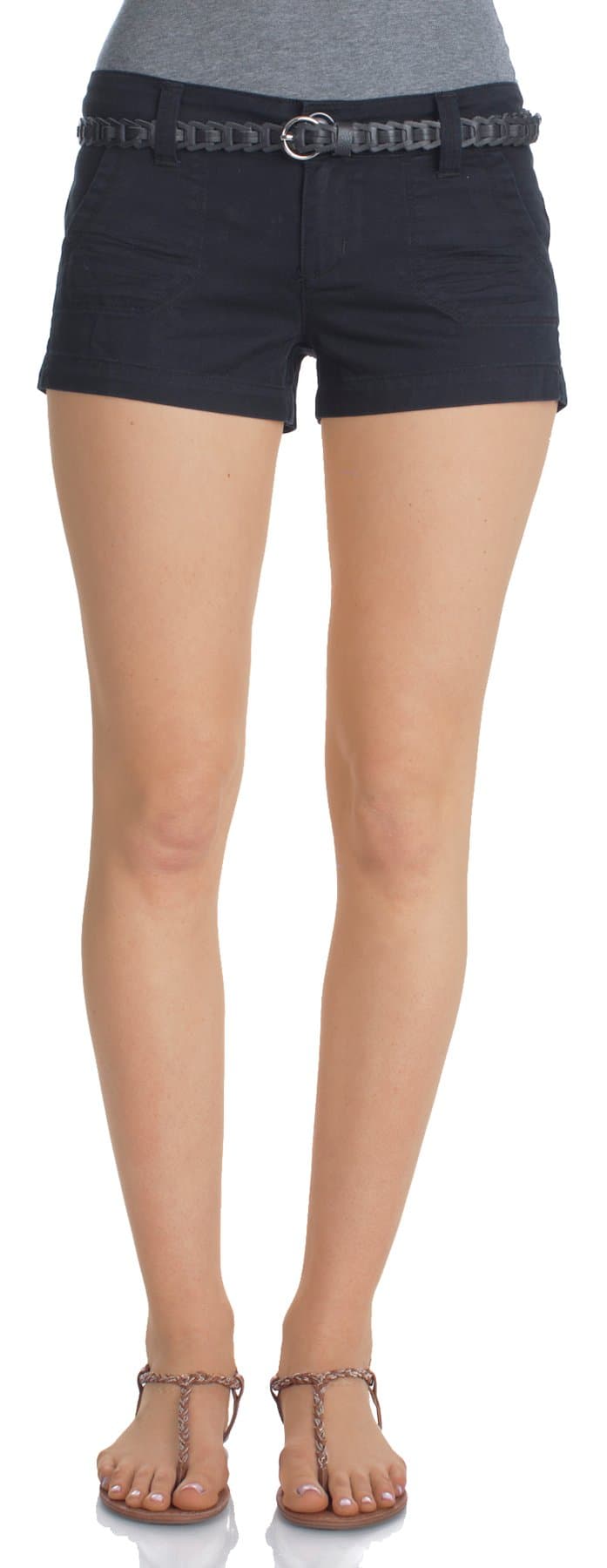 WallFlower Juniors Belted Twill Shorts