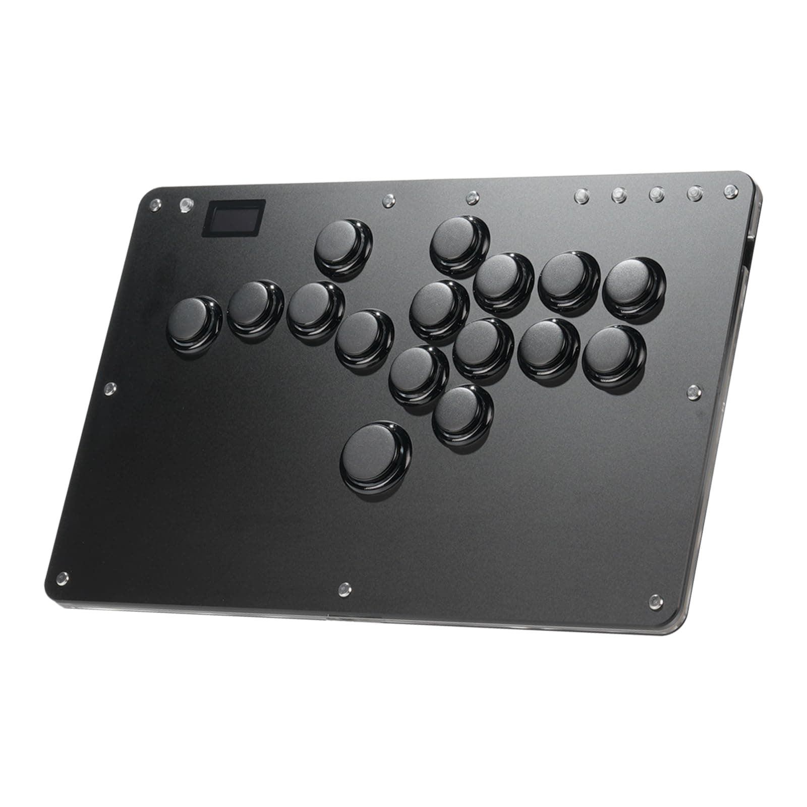 Haute42 Leverless Controller Arcade Stick: Haute42 R16 Black Leverless Controller with Rims,Premium Black Leverless Controller with Crystal Low-Profile Switch for PC/PS4/Switch Game,Support Hot Swap & SOCD