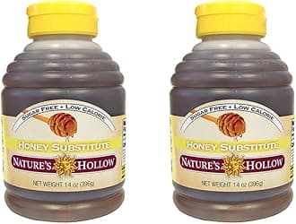 Nature's Hollow Sugar Free Honey Substitute: Gluten Free, Vegan, and Keto Honey - Zero Sugar Honey Xylitol Sweetener - Great for Diabetics and Low-Carb - Enjoy Natural Sweetness - Pack of 2