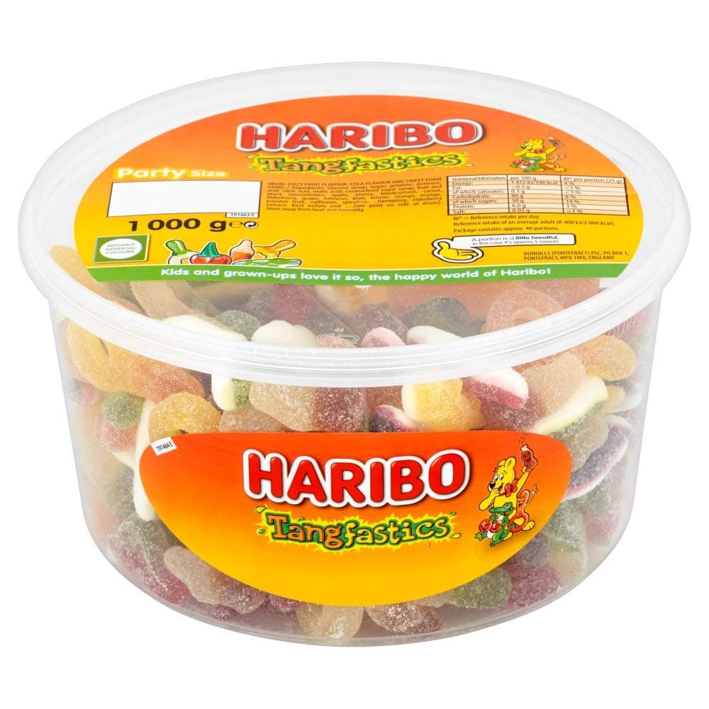 Haribo Tangfastics Party Tub, 1kg