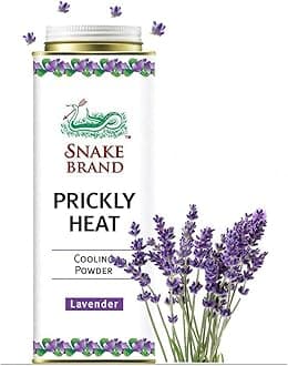 Snake Brand Prickly Heat Cooling Talcum Powder | For Heat & Rash Treatment (280g, Relaxing)