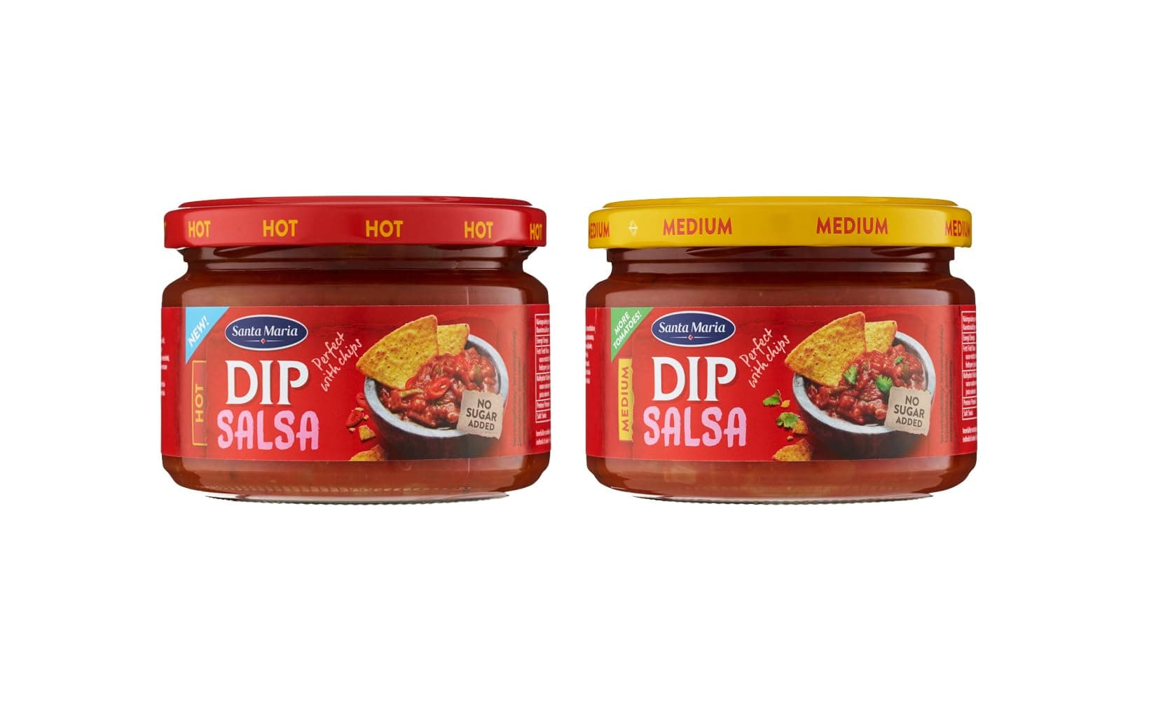 Santa Maria DIP SALSA MEDIUM+HOT 250G, 2 PACK