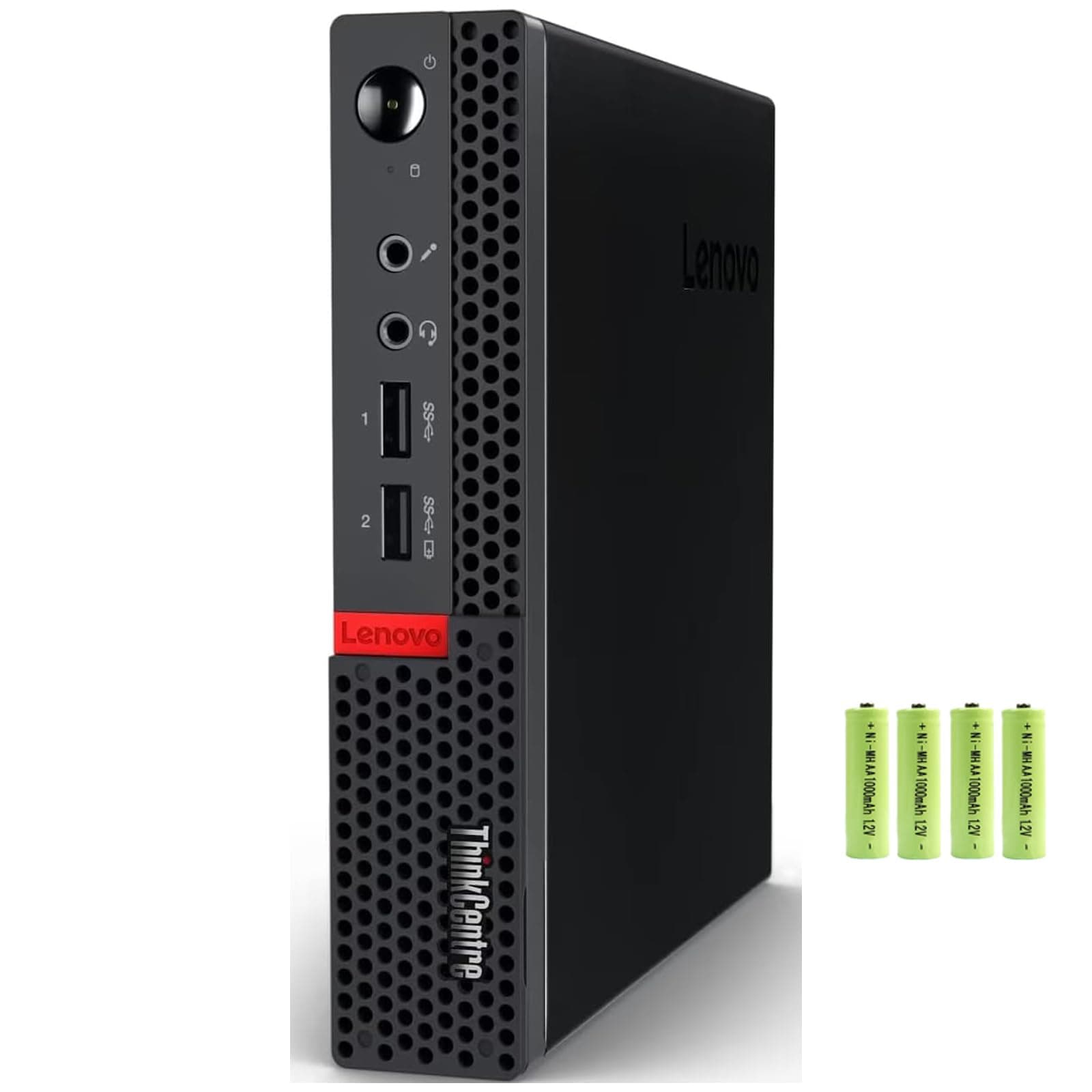ThinkCentre M625 Mini Desktop Computer PC [Windows 11 Pro], 2-core AMD A4-9120C(up to 2.4 GHz), 8GB RAM, 256GB PCIe SSD, AMD Radeon R4 Graphics, 2x Display Ports, 6x USB Ports, RJ-45, w/Battery