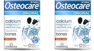 Osteocare Original by Vitabiotics. Bone Health Formula with Calcium, Magnesium, Vitamin D 3 and Zinc. from UK's No. 1 Calcium Supplement Brand (Pack of 2)