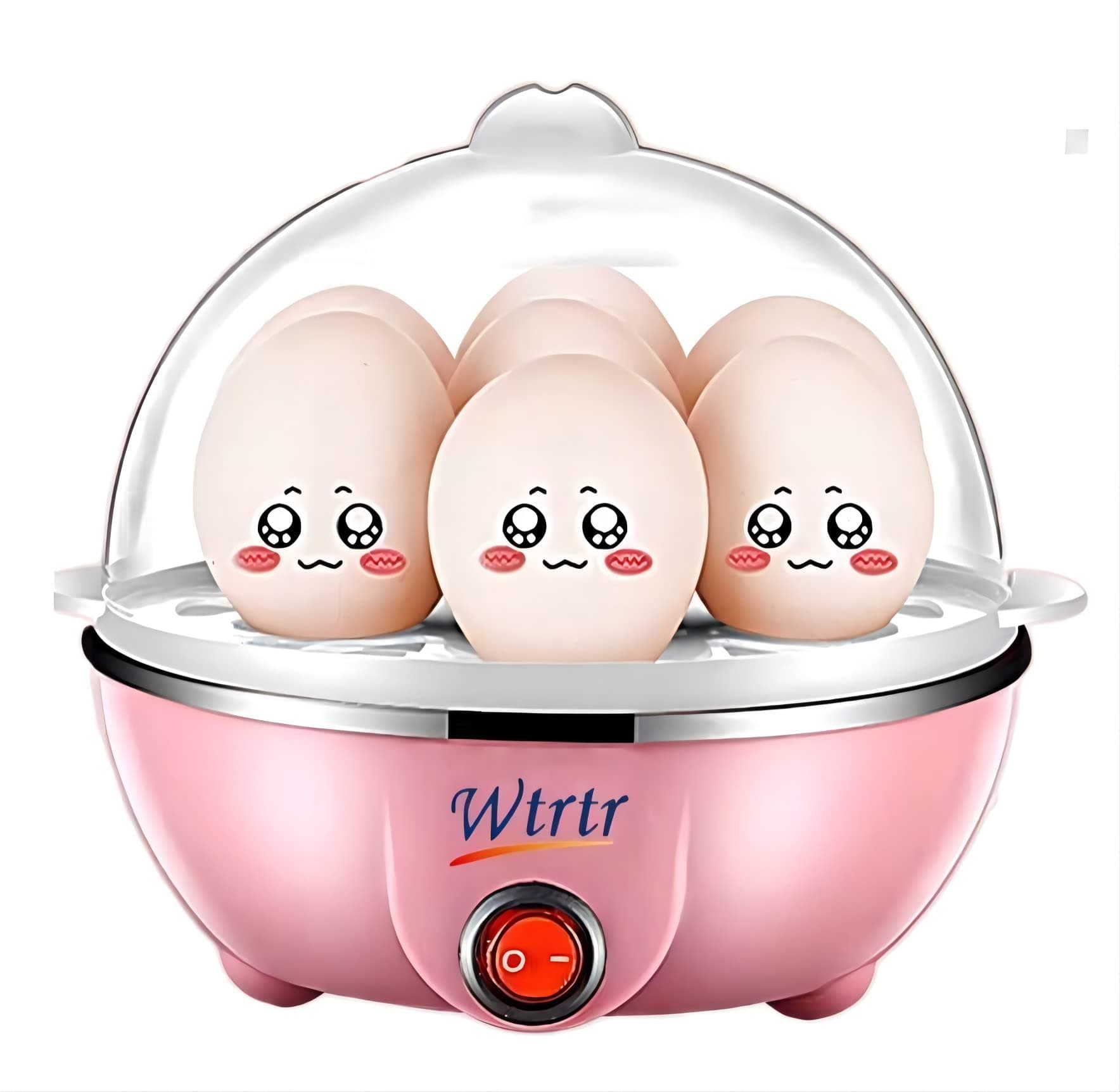 Egg Cooker,Multifunctional Egg Boiler Electric, Egg Steamer Maker, Egg Cooker Rapid with Auto Shut Off Feature Judith.WTR-601 (Pink-1)
