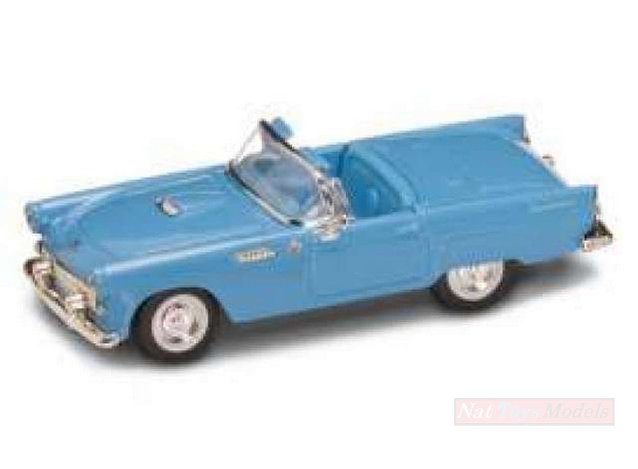 Lucky Die Cast SCALE MODEL COMPATIBLE WITH FORD THUNDERBIRD CONVERTIBLE 1955 BLUE 1:43 LDC94228BL