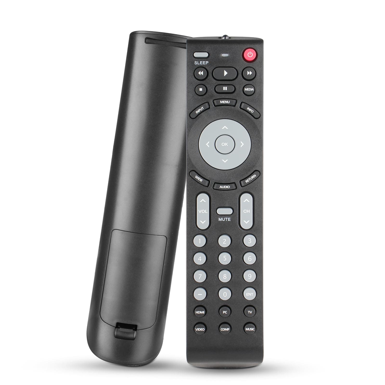 RMT-JR01 Remote Control for JVC TV Remote Replacement EM32FL EM32T EM32TS EM39FT EM39T EM55FT EM28T BC50R JLC32BC3002 JLC37BC3000 JLC42BC3002 JLC47BC3000