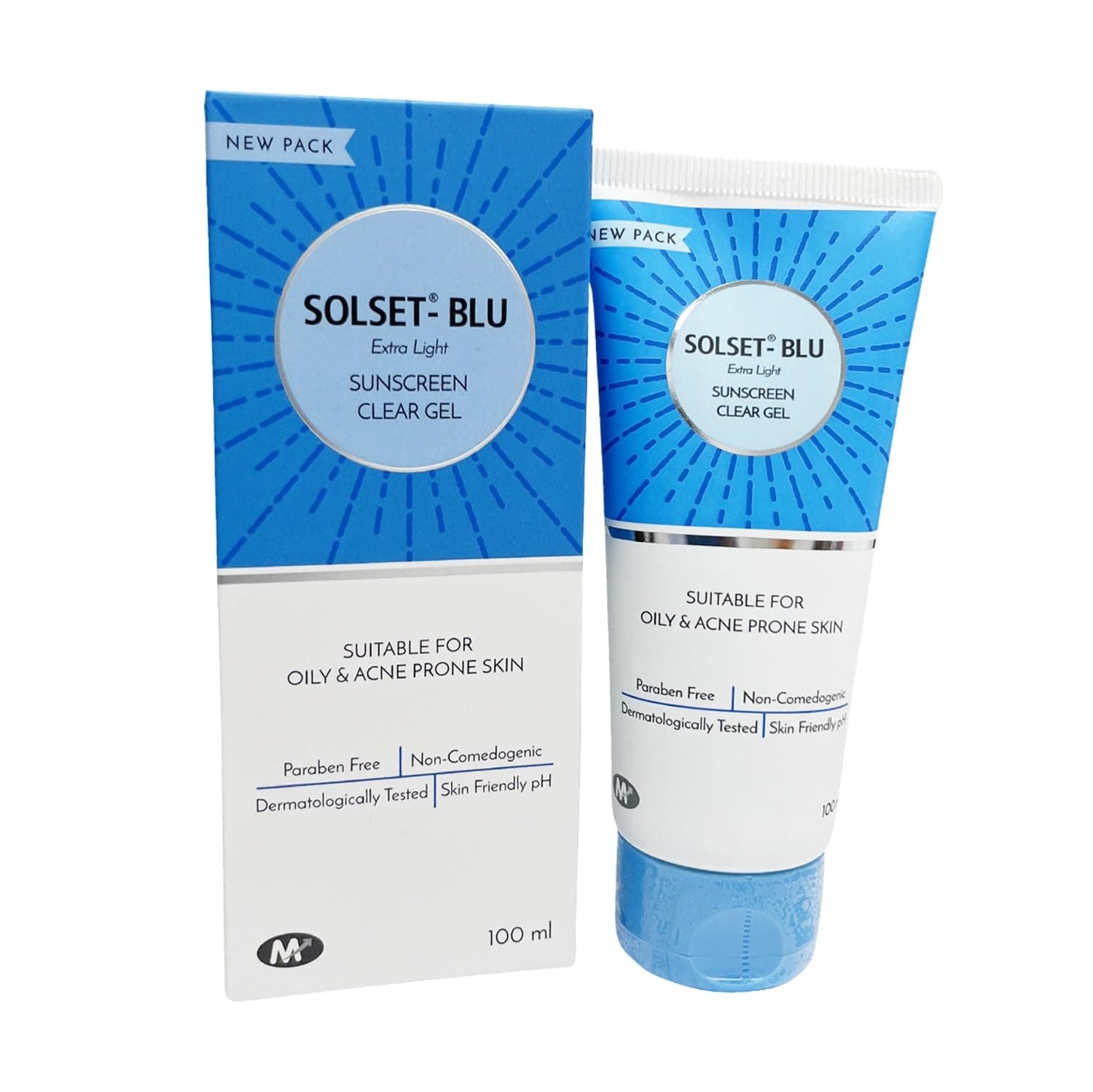 SOLSET Blu Xtra Light Clear Gel Sunscreen 100 ML