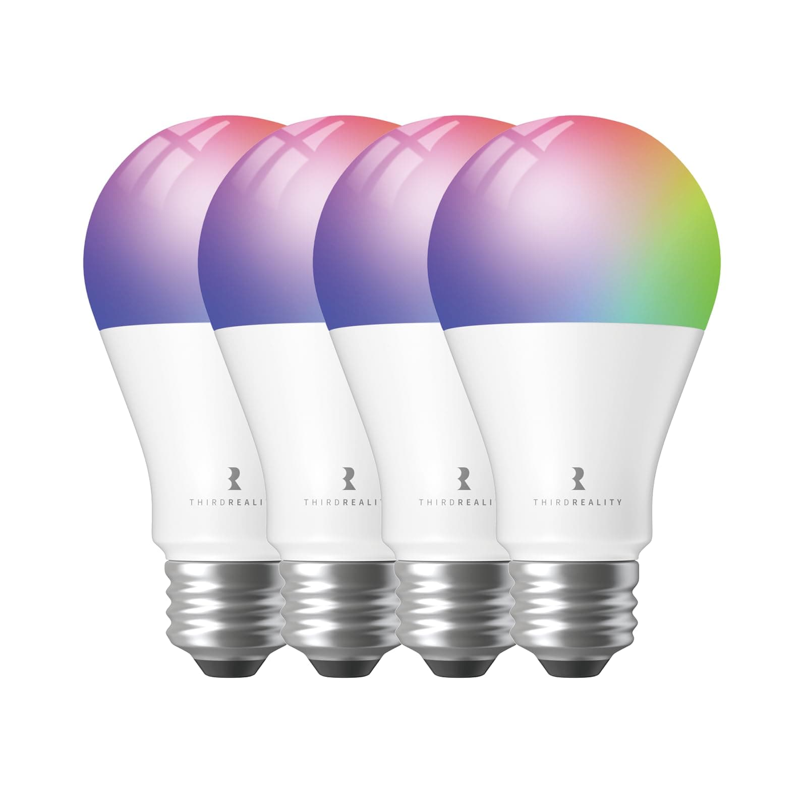 Zigbee Smart Color Bulb ZL1 4 Pack, Zigbee hub Required,Compatible with Home Assistant, SmartThings,Aeotec,Homey,Hubitat or Echo Devices with Built-in Zigbee hub,A19 RGB Bulb,800 Lumens