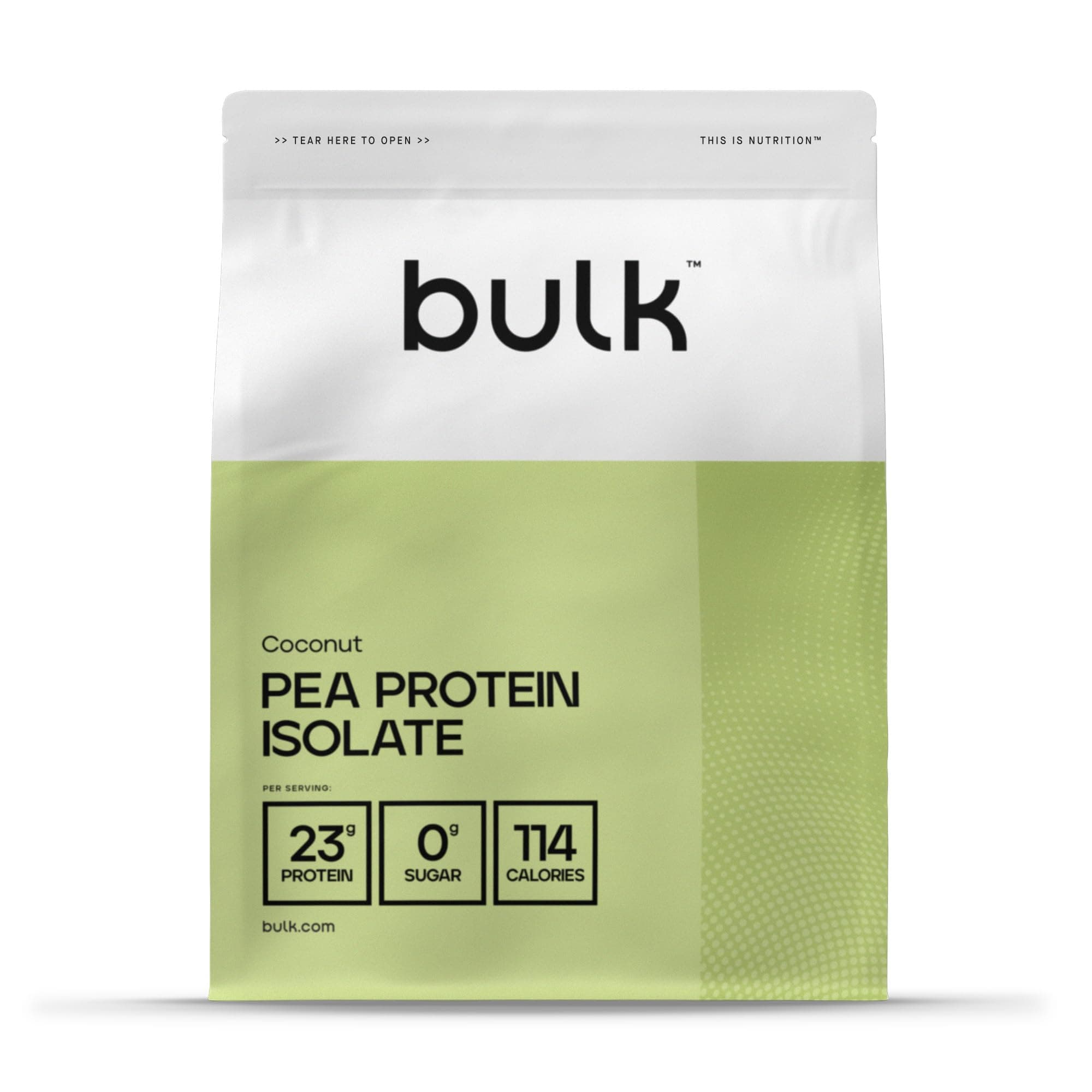 Bulk Pea Protein Isolate Powder, Vegan Protein Shake, Coconut, 1 kg