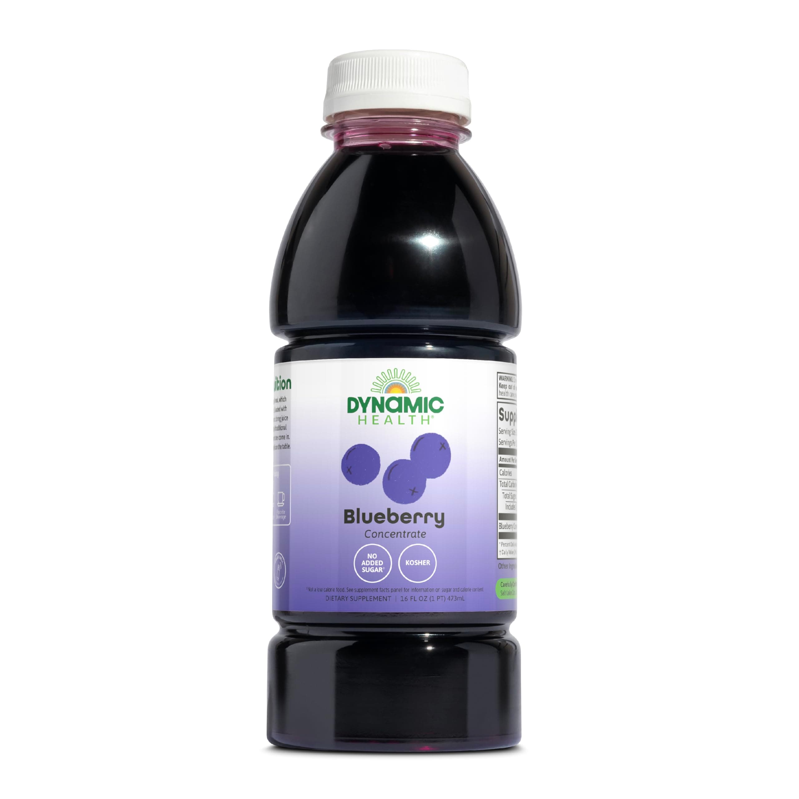 Blueberry Concentrate, 100% Concentrate, Unsweetened, No Additives, Brain Function, Antioxidant Support, Vegan, Gluten Free, Non-GMO, 16 Fl oz