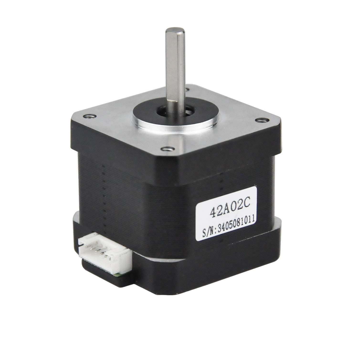 Nema 17 Stepper Motor, 1PC 2 Phase Step Motor Bipolar 1.5A 59.5oz.in(42Ncm) 42x42x38mm 4-wire 30cm Long Cable for 3D Printer (42A02C-XH2.54, 1)