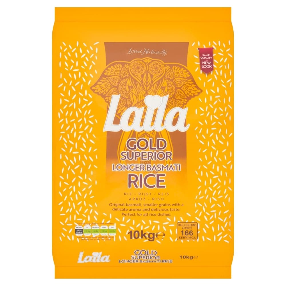 Laila Longer Basmati Rice, 10Kg