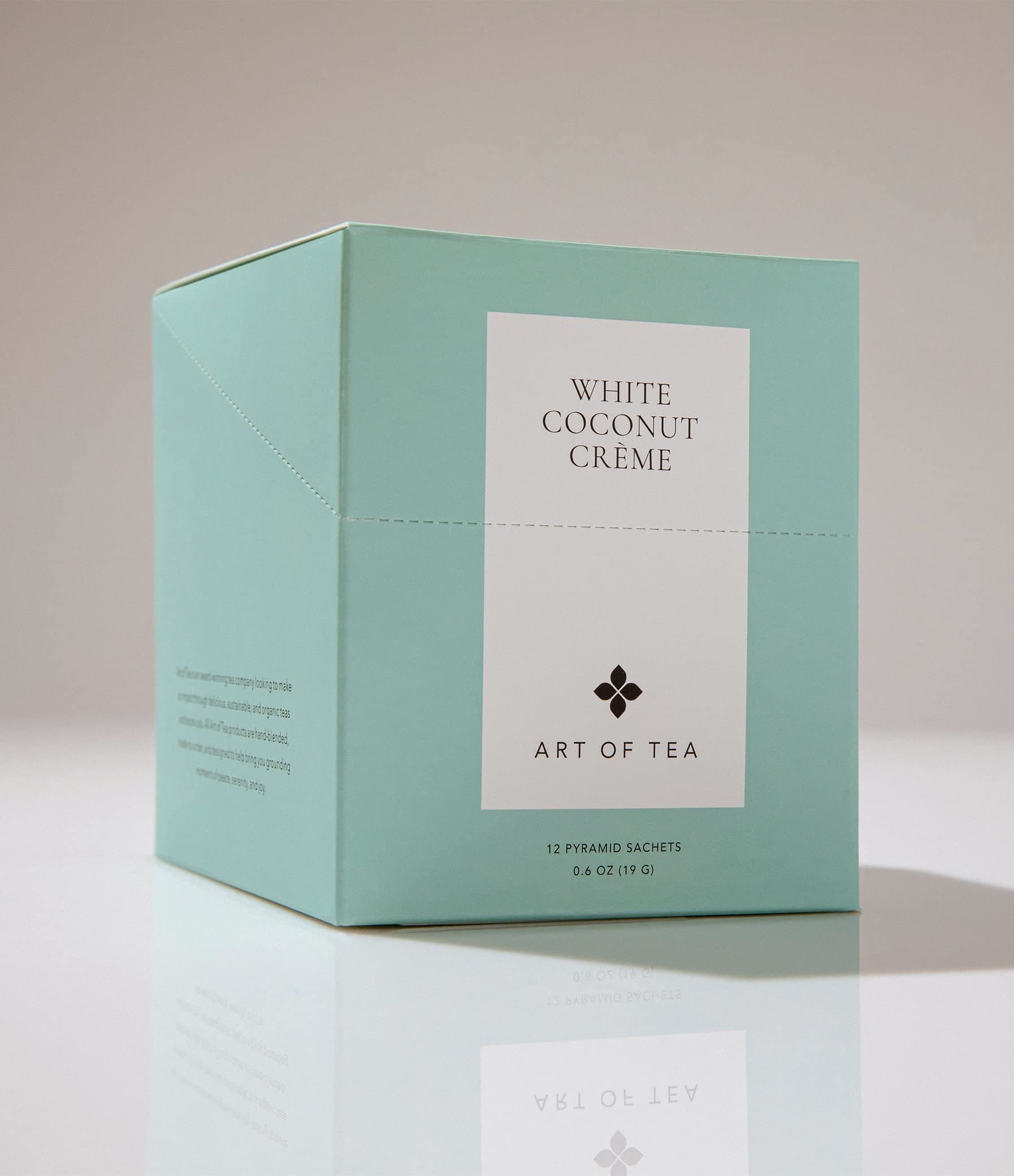 Organic White Coconut Crème | 12 Count Sampler Box Assortment | Premium Caffeinated Organic White Tea Variety