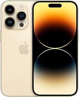 Apple iPhone 14 Pro, 128GB, Gold - (Renewed)