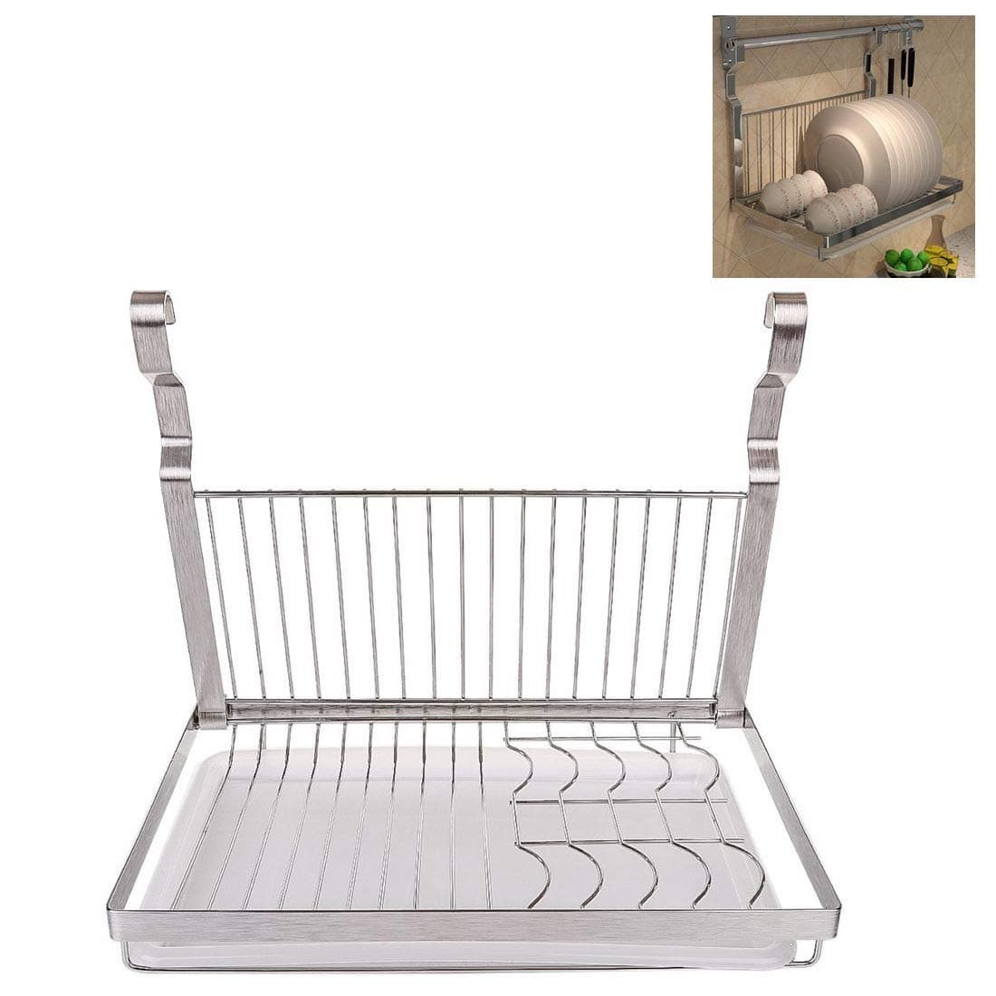 Dish Rack Stainless Steel Foldable Dish Drying Rack Dish Drainer Dish Rack Holder