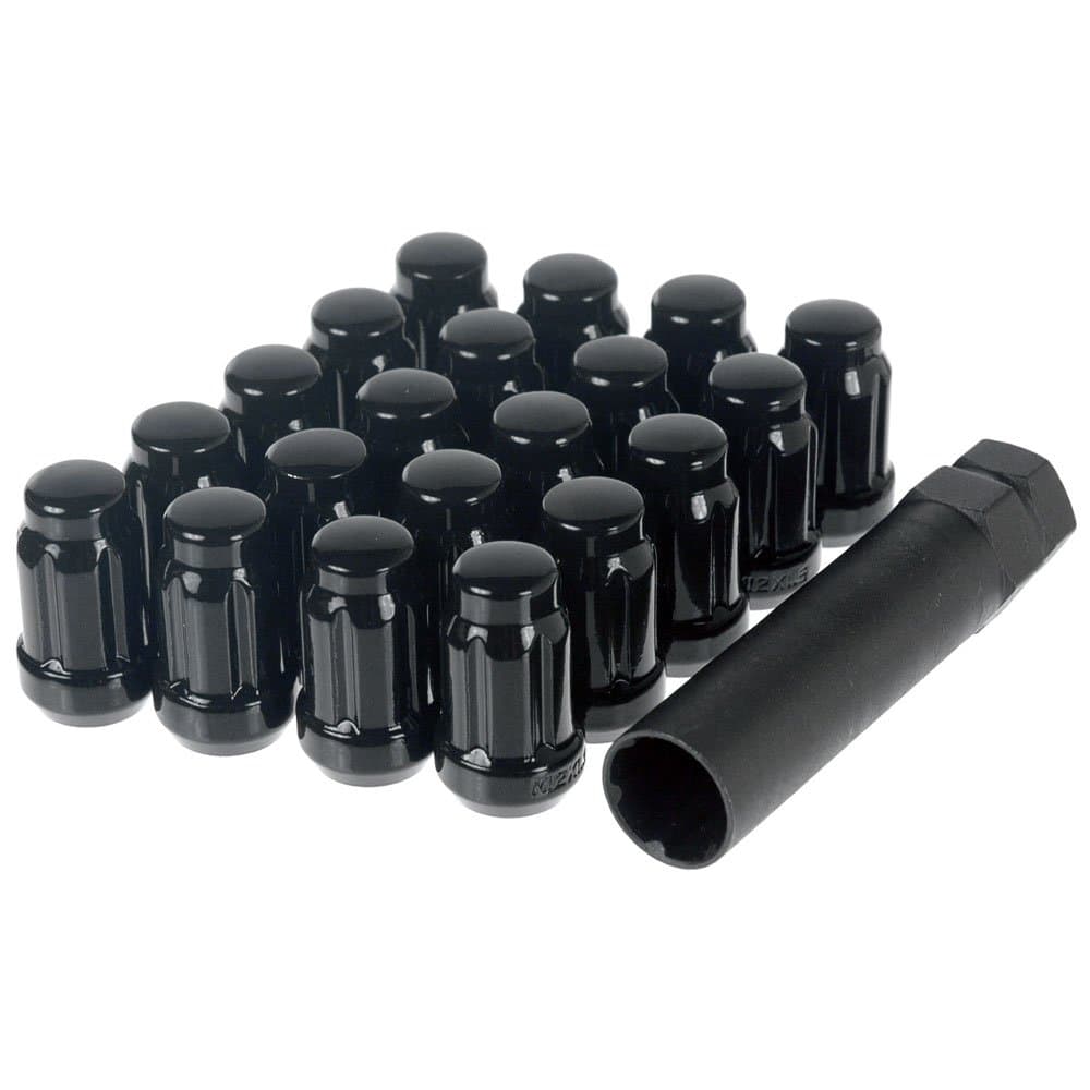 Black Spline Drive Lug Nuts 12x1.5 16pc + Tool