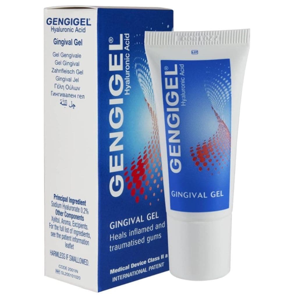 Gengigel Hyaluronic Acid Oral Gel for Mouth & Gum Discomfort (20ml), Soothes Irritation, Promotes Natural Healing & Protects Delicate Oral Tissue, No Paraben or SLS, Vegan & Kosher