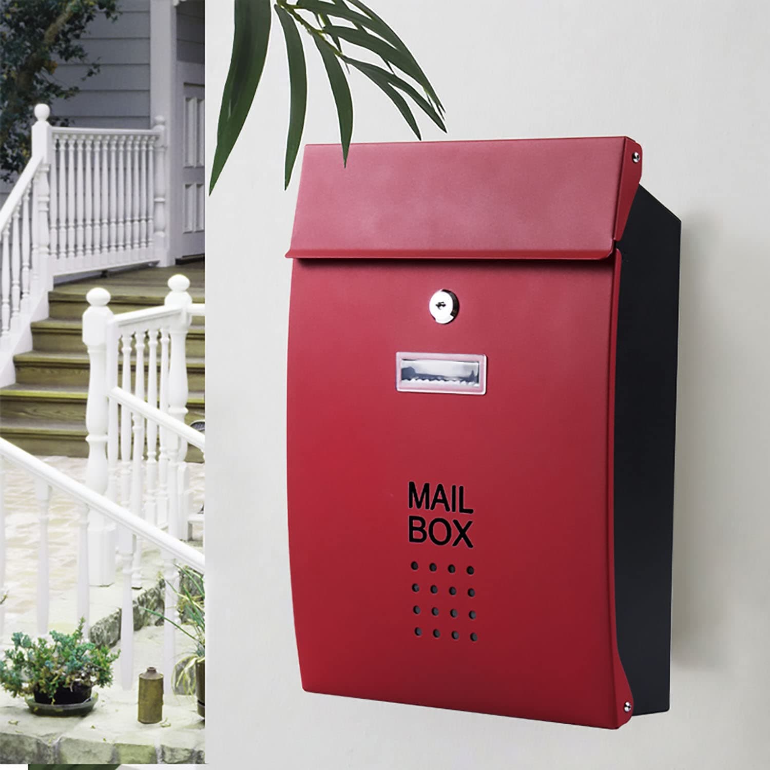 Wall-Mount generices, Mail Box, 304 Stainless Steel Postbox, Locking Letterbox, Mail Box Locked, generices for Outside, Secure Locking Mail Outdoor Letter Box