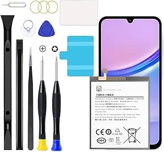 Galaxy A15 5G Battery,2025 New Upgraded Battery for Samsung Galaxy A15 5G,SM-A156B SM-A156B/DS SM-A156P SM-A156P/DS SM-A156U1/DS with Full Remove Repair Tool Kit