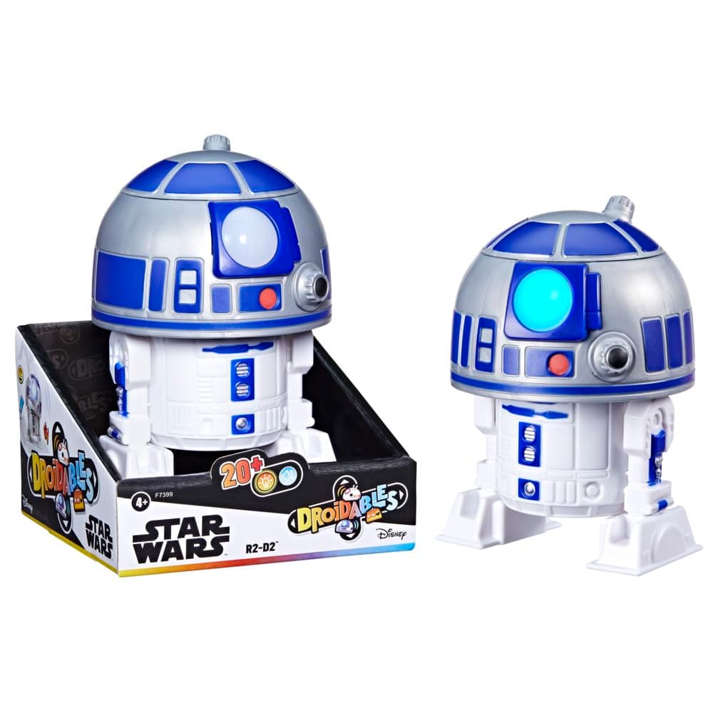 Star Wars Droidables R2-D2, 4-Inch Star Wars Electronic Figure, Interactive Toys for 4 Year Old Boys and Girls
