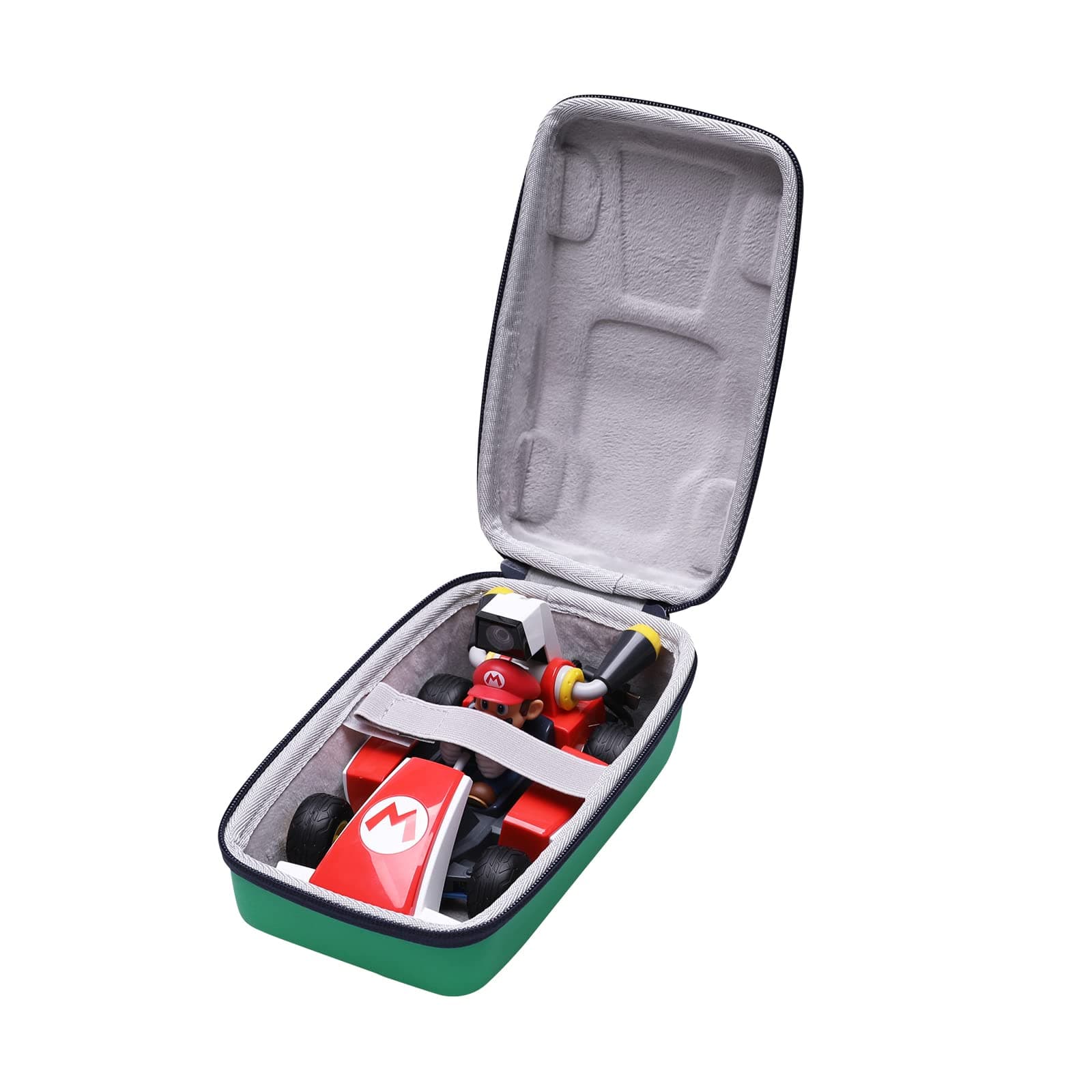 XANAD Hard Case for Nintendo Switch Mario Kart Live: Home Circuit Mario Set Luigi Set- Green Storage Bag