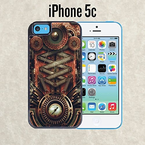 iPhone Case Steampunk Motherboard for iPhone 5c Black 2 in 1 Heavy Duty (Ships from CA)